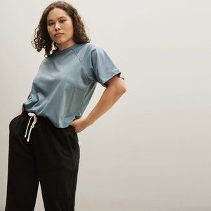 The Organic Cotton Boxy Raglan Tee - Small